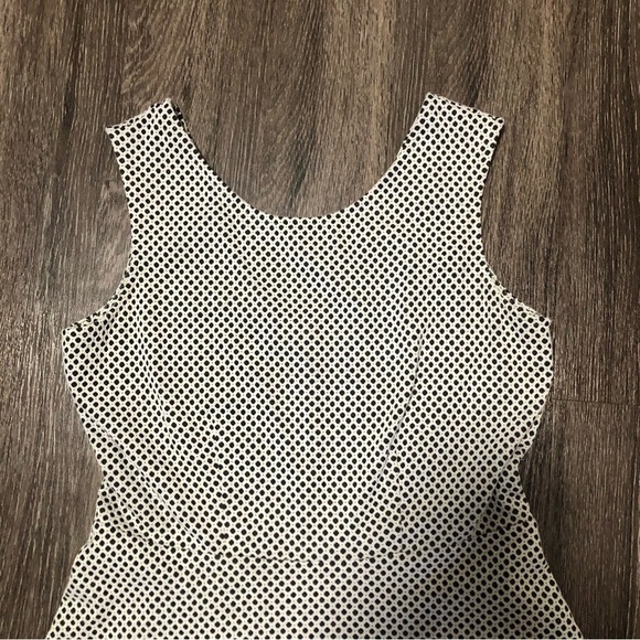 George Black & White Polka Dot Dress Sleeveless Round Neck, V-Back Size M (8-10) - Picture 3 of 6